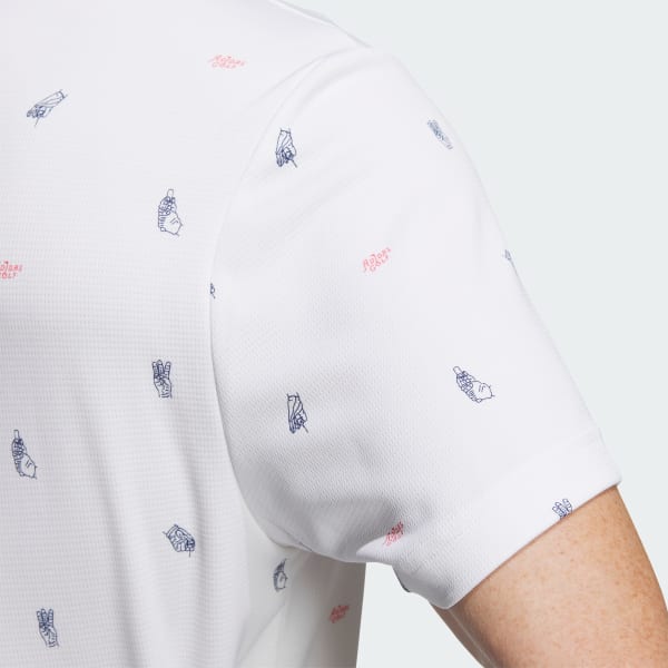 ★★Adairs★★ PG MONOG POLO IN9047 adidas AEROREADY Playgreen Monogram Short Sleeve Polo Shirt