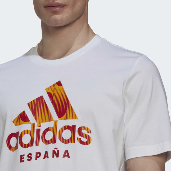 Blanc T-shirt graphique Espagne WM369