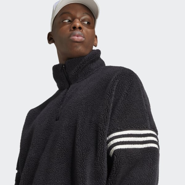 adidas Neuclassics Polar Fleece 1 2 Zip Sweatshirt Black adidas Thailand
