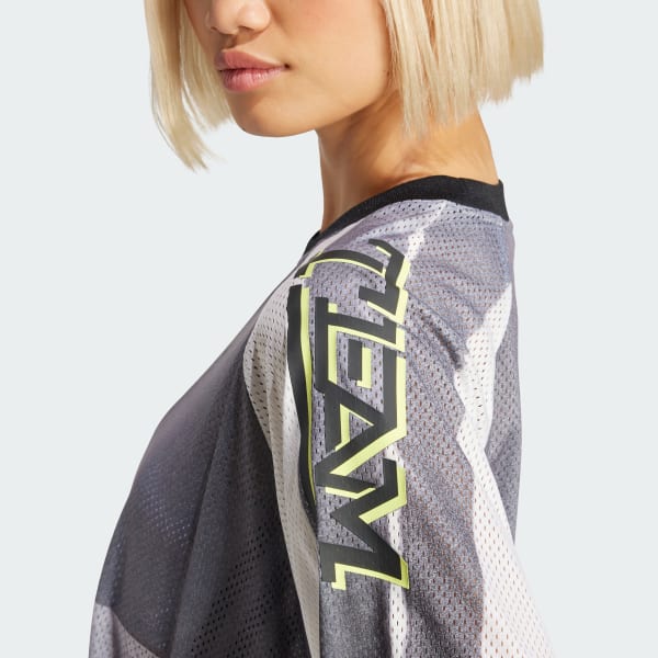 22.hm.ma様 Camiseta Manga Longa Adilenium Season 2 Oversized Graphic Malha