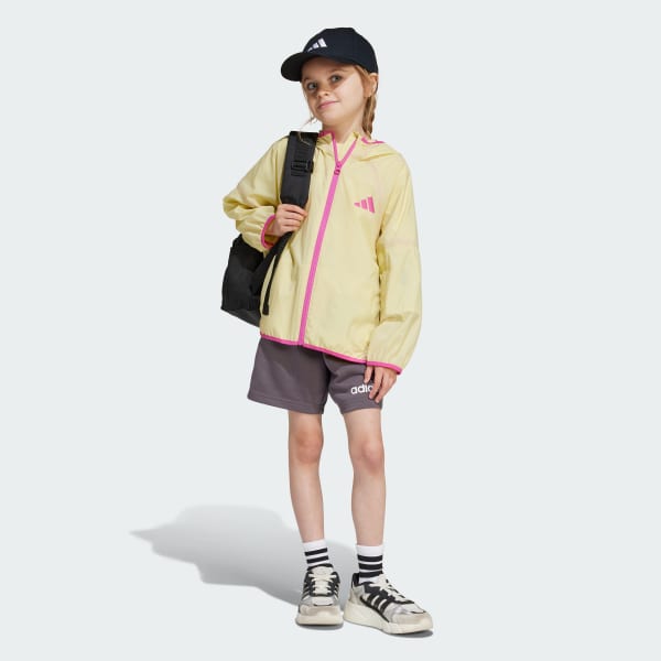 Yellow Lightweight Windbreaker Kids