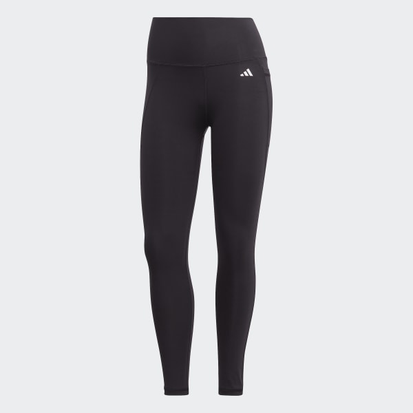 Đen Quần Legging 7/8 Cạp Cao Có Túi Optime