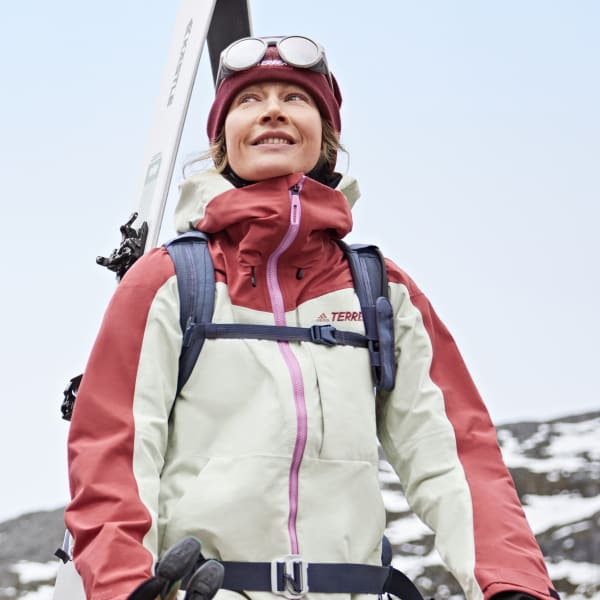 Czerwony TERREX 3L POST-CONSUMER NYLON SNOW JACKET