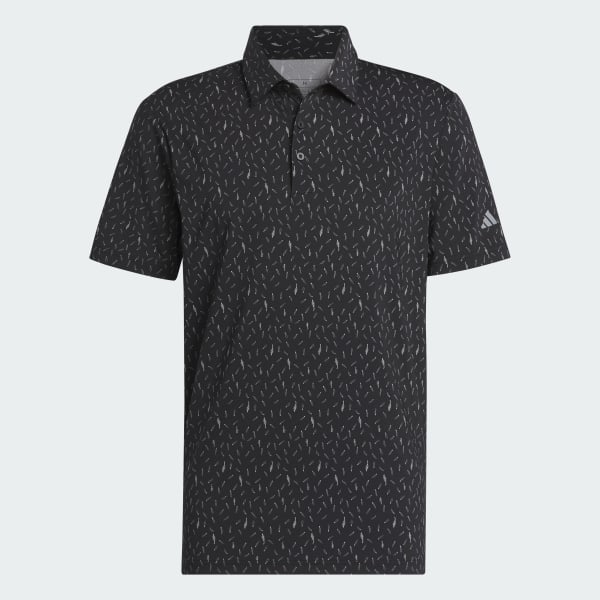 Black Ultimate365 Allover Print Polo Shirt