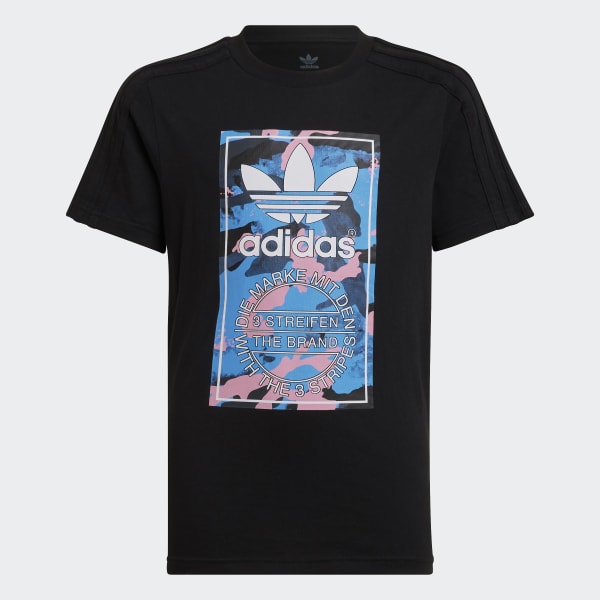 Czerń Camo Graphic Tee