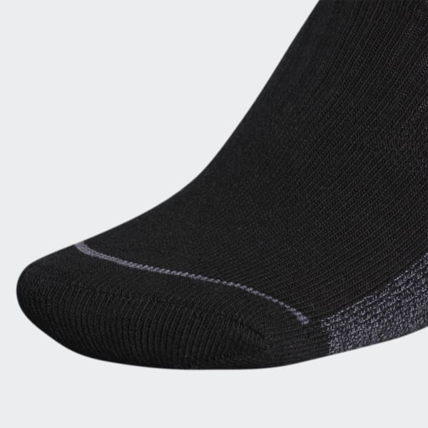 Black Cushioned No-Show Socks 3 Pairs HFB95A