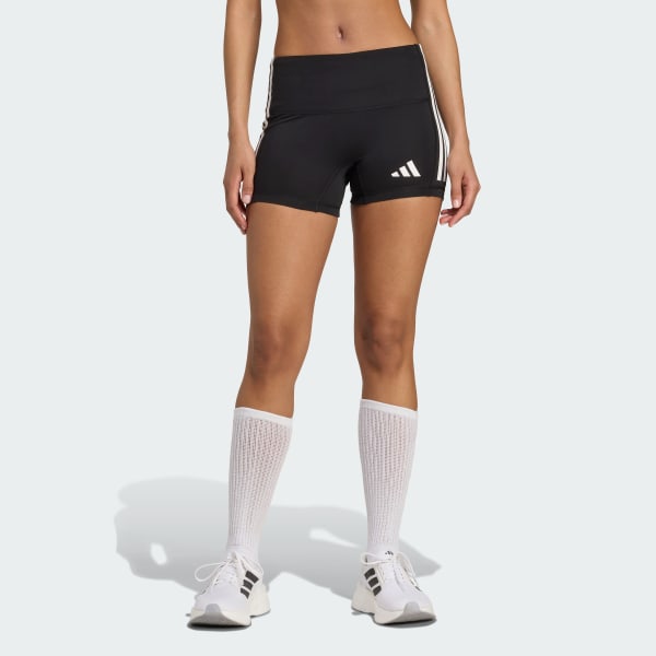 Zwart 3-Stripes Volleybalshort