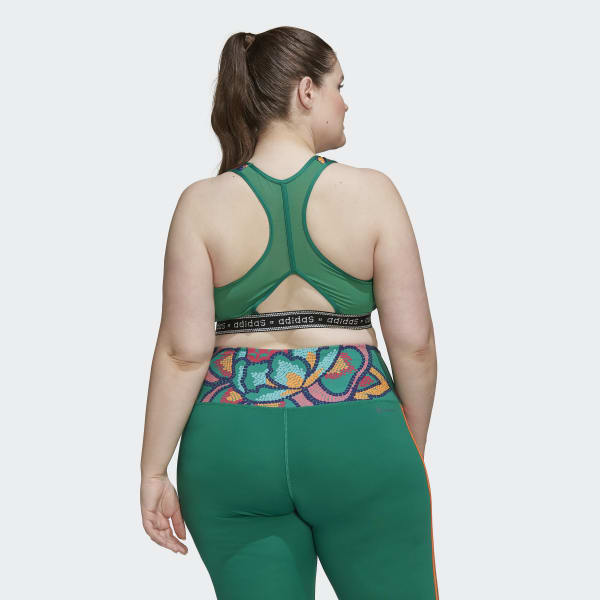 Grun Medium-Support Sport-BH – Große Größen HM020