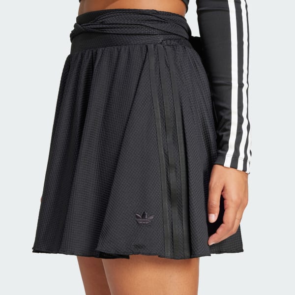 ★Adidas★ 25SS JJ3181 WRAP MINI SKIRT adidas Mesh Mini Wrap Skirt - Black | adidas Singapore
