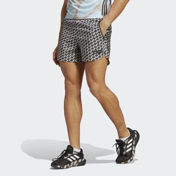 Brun adidas x Marimekko Run Icons 3-Stripes Shorts