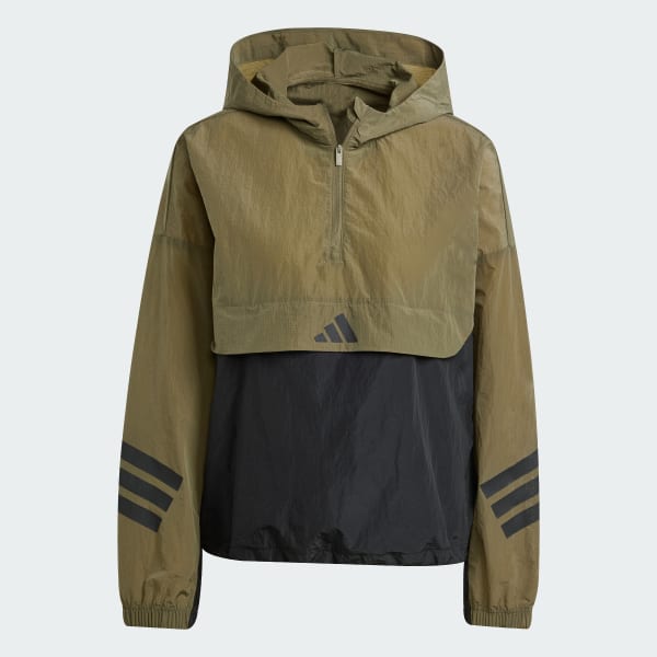 Groen Future Icons 3-Stripes Windjack