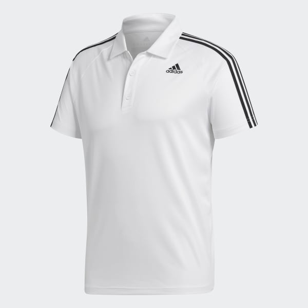 adidas Camiseta Polo D2M 3 Rayas - Blanco | adidas Colombia