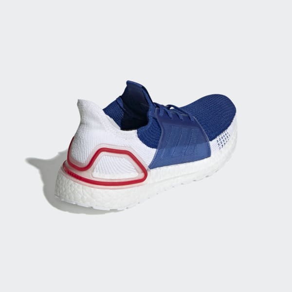 Men S Ultraboost 19 Cloud White And Blue Shoes Adidas Us