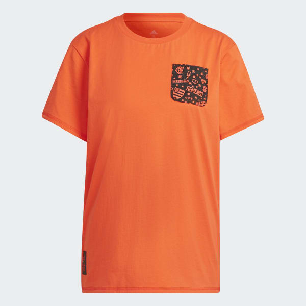 Vermelho Camiseta Estampada CR Flamengo