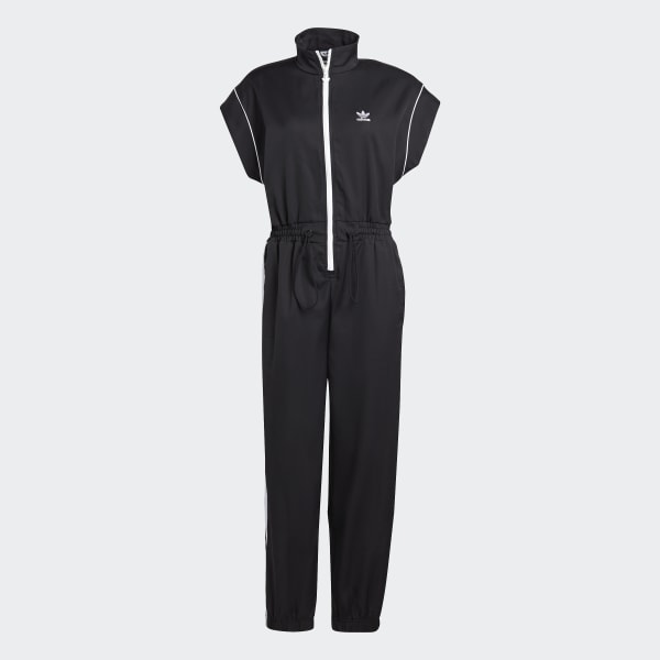 adidas Spacer Jumpsuit with Nylon Pocket Overlays - Black, Women's  Lifestyle