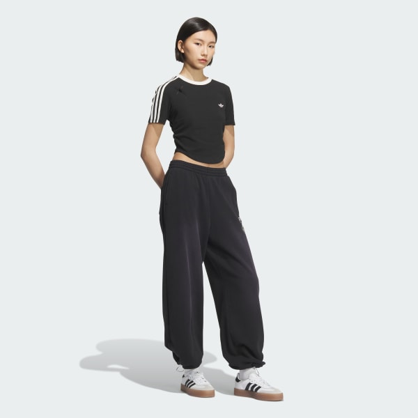 Black TEAM ADIDAS OVERSIZED JOGGERS