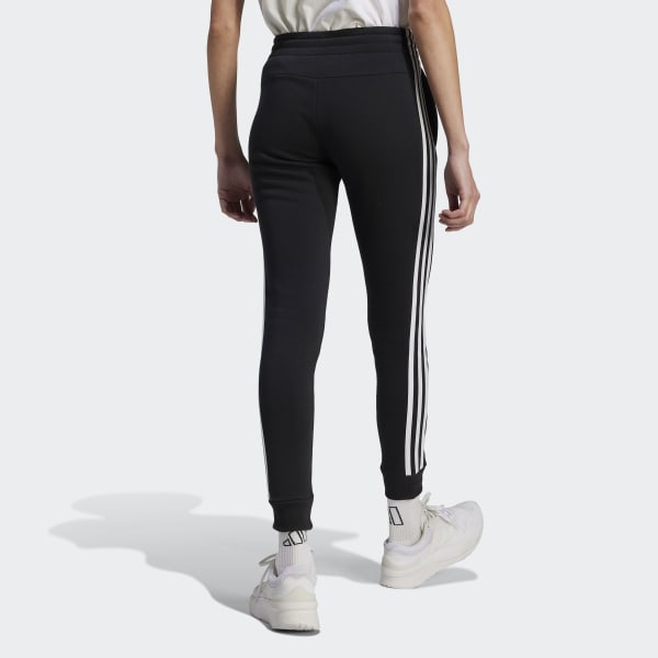 adidas Essentials 3-Stripes Fleece Pants - Black | Women's Lifestyle ...