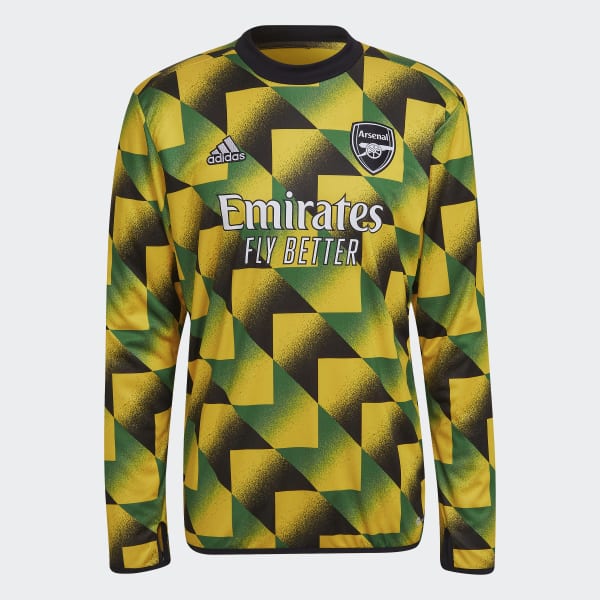 Yellow Arsenal Condivo 22 Pre-Match Warm Top NQ425