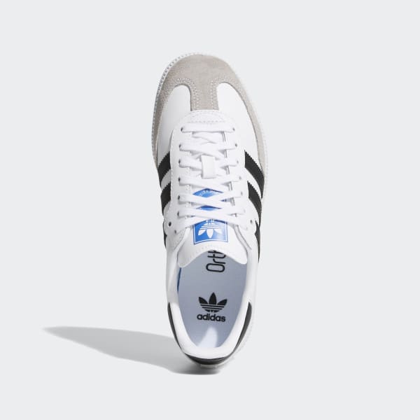 white samba trainers