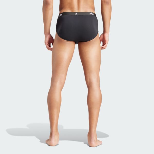Nero Slip Active Flex Cotton Underwear (Confezione da 3)