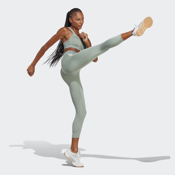adidas Women's TLRD Move Training High Support Bra, Linen Green
