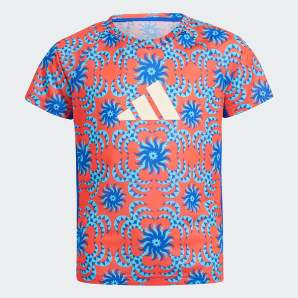 Azul Polera adidas x Farm Rio niños Training