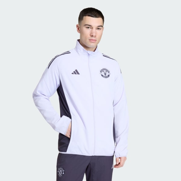 Lila Manchester United Tiro 25 Competition Präsentationsjacke