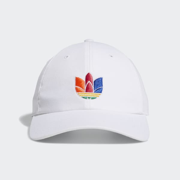white adidas with colorful back
