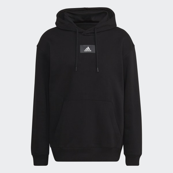 cierna Mikina s kapucňou Essentials FeelVivid Cotton Fleece Drop Shoulder