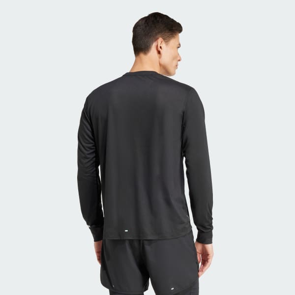 Negro Remera Own the Run adidas Runners Manga Larga (Unisex)
