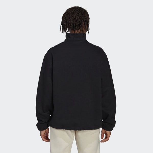 Black Adicolor Contempo Half-Zip Crew Sweatshirt
