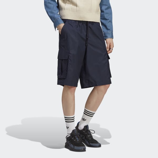 Blue adidas RIFTA City Boy Cargo Shorts (Gender Neutral)