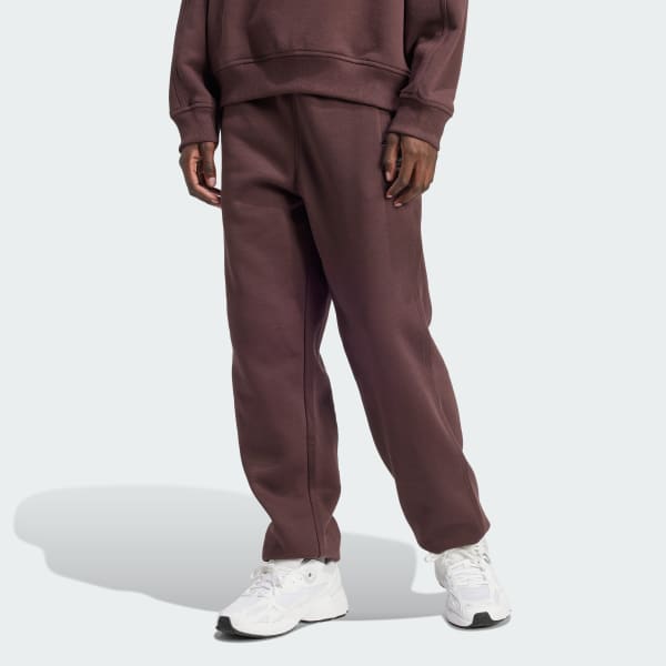 Adidas Essentials Fleece Loose Joggers Women Shadow Brown L