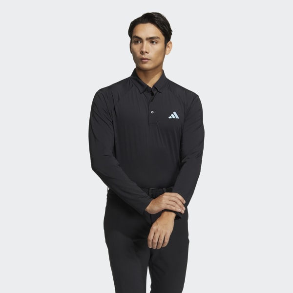 Black AEROREADY Lightweight Long Sleeve Polo Shirt