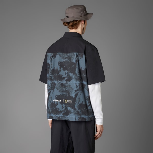 ブラック ADIDAS DISNEY ナショナル ジオグラフィック WIND. RDY半袖シャツ