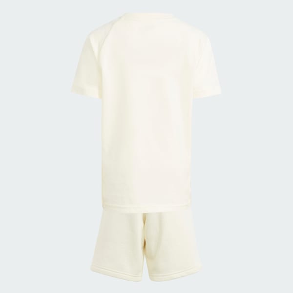 Beige adidas NY Short Tee Set