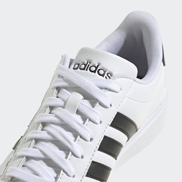 adidas Women's Grand Court Tennis Shoe, White/White