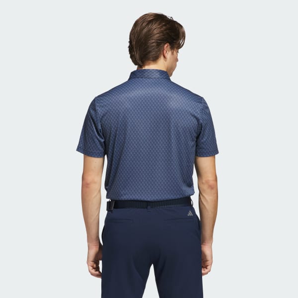 Blauw Core Allover Print Poloshirt