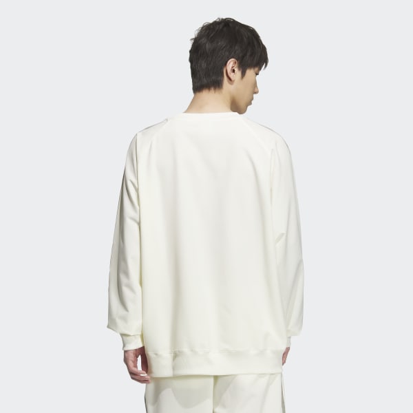 adidas PULL OVER アディダス プルオーバー メンズ レディース IVORY/SILVER PEBBLE ベージュ JX8967 adidas PULL OVER アイボリー/シルバーペブル（アディダス プル