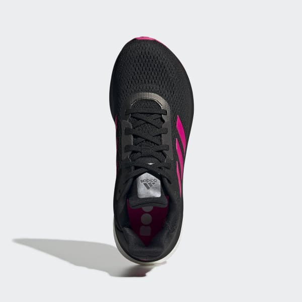 adidas pink and black running shoes
