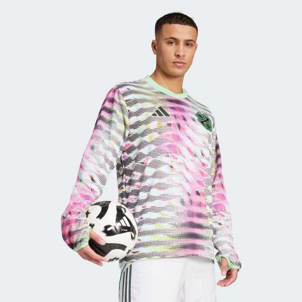 Black Celtic FC 25/26 Pre-Match Warm Top