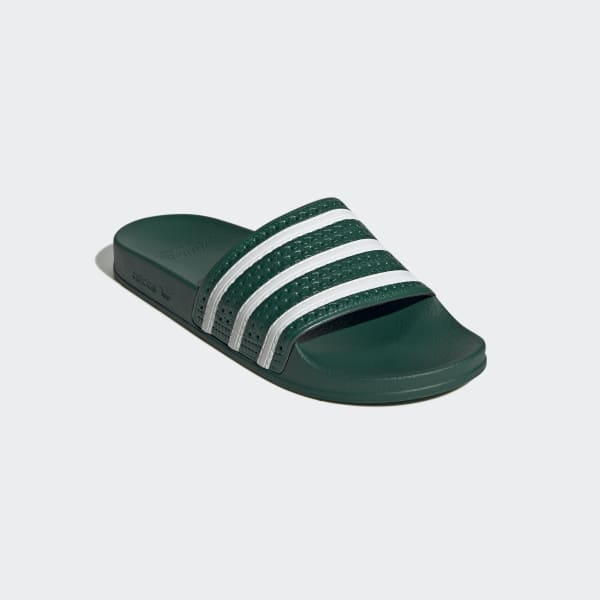 Adidas Men's Adilette Slides - Collegiate Green / Cloud — Just For Sports