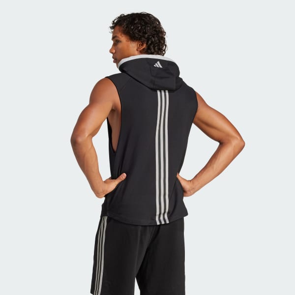 Schwarz BW TRAD Sleeveless Hoodie L