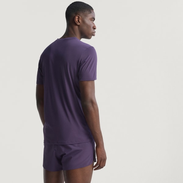Purple Adizero Essentials Running Tee