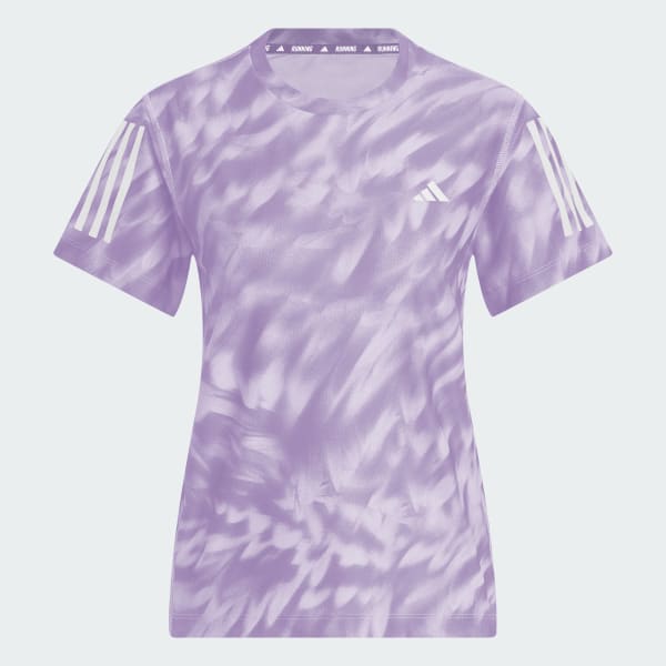 Violeta Playera Own The Run Allover Print