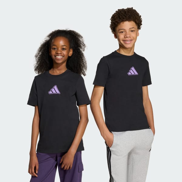 Negro Polera Estampada Anime Pets Niños