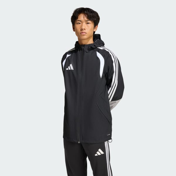 adidas Tiro 26 Rain Jacket - Black | Free Shipping with adiClub