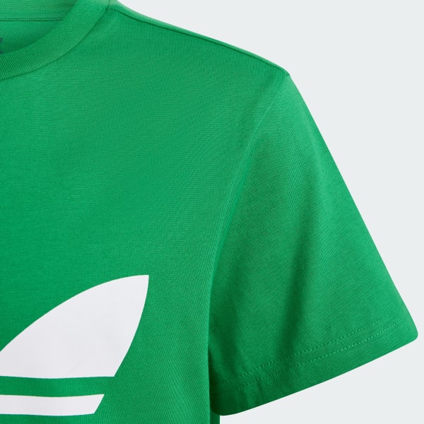 Adidas trefoil t shirt top green