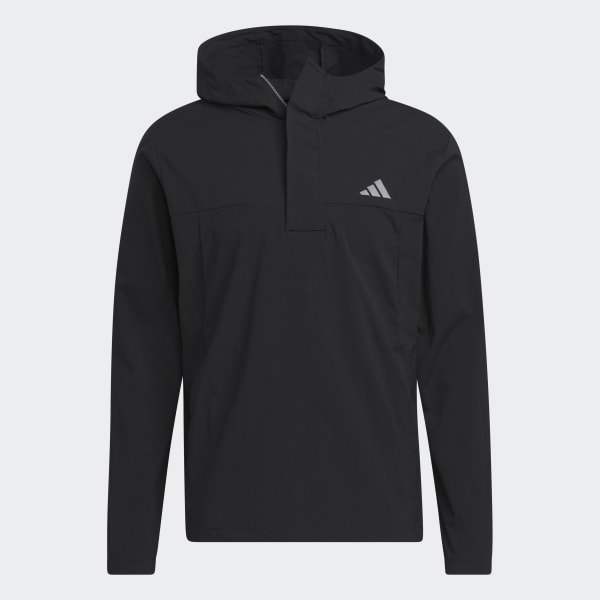 Schwarz Ripstop 1/4-Zip Golf Hoodie