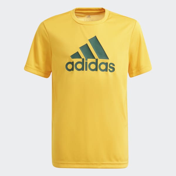 Adidas gold logo shirt deals